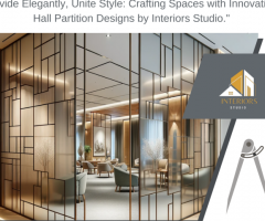 Hall Partition Designs by Interiors Studio | Call Now-9811086796