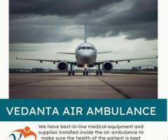 Book Vedanta Air Ambulance in Kolkata with Suitable Healthcare Features - 1