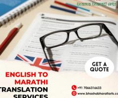 Professional English to Marathi Translation Services in Mumbai, India | Bhasha Bharati Arts