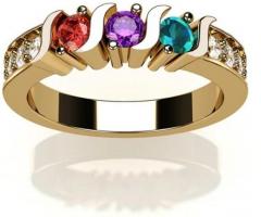 Celebrate Mom with Elegance: Mother's Day Ring with 1 to 6 Multi-Stones