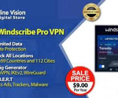 Unleash the Web with Windscribe Pro VPN: Secure, Private, Unlimited (Limited-Time Offer!)