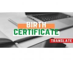 Translate Birth Certificate - 1