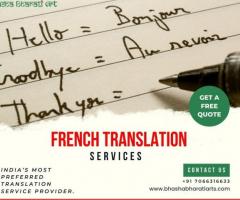 Professional French Translation Services in Mumbai, India | Bhasha Bharati Arts