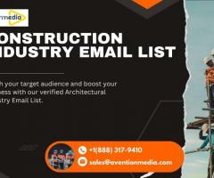 How does our construction industry email list help you find the right prospects?