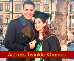 Actress Twinkle Khanna Graduated