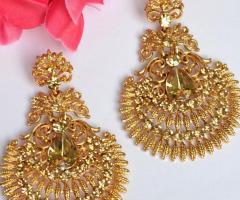 Buy Gold Plated Earrings Online at Best Prices | 50% Discount