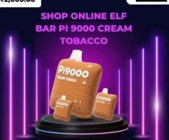 Shop Online ELF BAR Pi 9000 Cream Tobacco