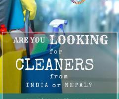Looking for English speaking Cleaners from India or Nepal!