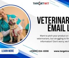 How does a veterinarian email list help marketers in advertising?