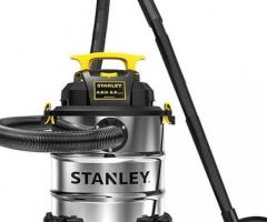 Stanley SL18116 Wet/Dry Vacuum, 6 Gallon, 4 Horsepower, Stainless Steel Tank - 1