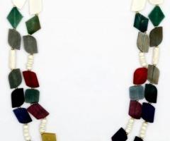 Multicolor Transparent Resin Necklace by Aaksrshans Add Vibrancy to Your Style in Pune Aakarshan