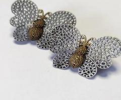 Buy Oxidised Butterfly Designed Fashionable Earrings in Mumbai - Aakarshan