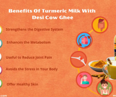 Benefits Of Turmeric Milk With Desi Cow Ghee