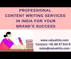 Professional Content Writing Services in India for Your Brand's Success