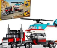 LEGO Creator 3 in 1 Flatbed Truck with Helicopter Toy