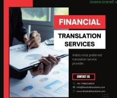 Financial Translation Services in Pune | Bhasha Bharati Arts - 1
