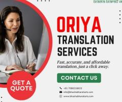 Professional Oriya Translation Services in Mumbai, India | Bhasha Bharati Arts