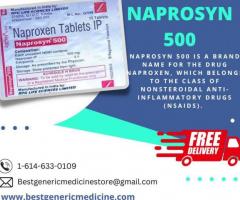 Adult Pain Relieving Medication: Naprosyn 500mg - 1