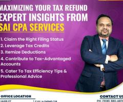 Income Tax Preparation for Individual & Business | 908-888-8900 | Sai Cpa Services - 1