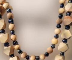 Buy Online 2 Layer Round and Geometric Beaded Necklace in Amritsar -  Aakarshans - 1