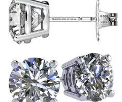 Central Diamond Center Elevate with Pure Brilliance Zirconia Earrings
