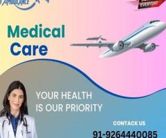 Utilize Hi-tech Angel Air Ambulance Service in Chandigarh with ICU Setup - 1