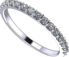 "Elegant Symbol of Forever: NANA Jewels Zirconia Wedding Band Ring!" - 1