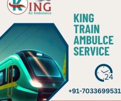 Select King Train Ambulance services in Varanasi with dedicated doctor team to transfer the patient - 1