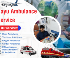 Vayu Air Ambulance Service in Patna - Available Round-the-Clock