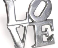 Buy the charming Love sign decor from Choixe made with reusable aluminum