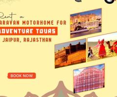 Rent Caravan Motorhome for adventure tours in Jaipur, Rajasthan.