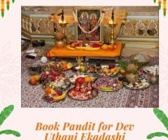 Book Pandit for Dev Uthani Ekadashi Puja