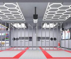 How can Auto Beauty Hexagon LED Lighting Enhance Your Car Detailing Business's Appeal?