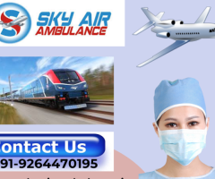 Hire Sky Train Ambulance Service in Mumbai with Ventilator Support