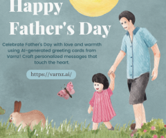 Celebrate Father's Day with Personalized Greeting Cards by Varnz AI