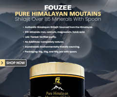Fouzee Pure Himalayan Mountains Shilajit Over 85 Minerals with Spoon