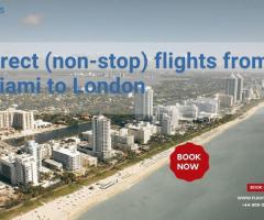 Direct (non-stop) flights from Miami | +44-800-054-8309 | to London