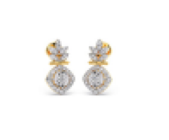 Traditional diamond earrings