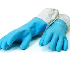 Guanti Monouso ApiLatex Color Blu Chiaro: Protezione Igiene per Ogni Occasione