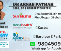 Best Psychiatrist in Kolkata Dr. Arnab Pathak @+91 9804509480