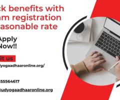 Unlock benefits with Udyam registration @reasonable rate