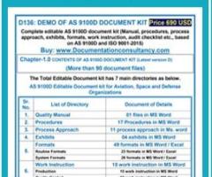 AS9100 Documents with Manual, Audit Checklist, Procedures