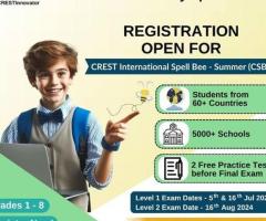 Register Now For CREST Spell bee Summer Olympiad Exam!