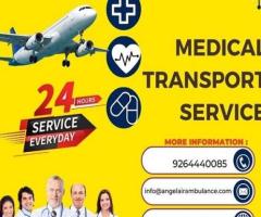 Hire Angel Air Ambulance Service in Jamshedpur with Modern Medical Tool