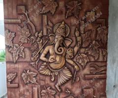 Lord Ganesh Interior Mural On Wall - 1