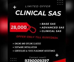 LIMITED OFFER ON CLINICAL SAS