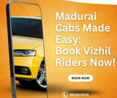 Madurai Cabs Made Easy: Book Vizhil Riders Now!
