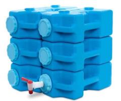 Sagan Life AquaBrick™ - 6 Pack | Best Emergency Water Storage Containers - 1