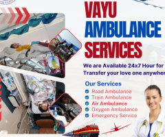 Vayu Air Ambulance Services in Patna Provides A Crew To Care - 1