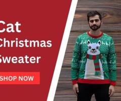 Cat Christmas Sweater - 1